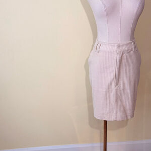 Frank And Oak Women’s Cream Corduroy Mini Skirt L
